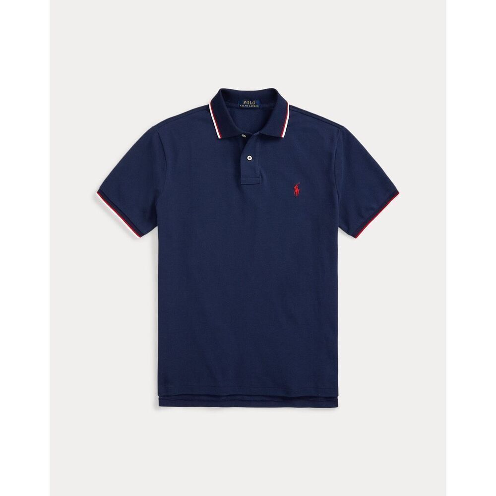 Polo Ralph Lauren Nwt Classic-Fit Mesh Polo Shirt Newport Navy Xs